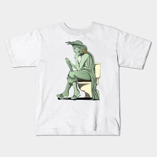 Statue of Liberty on the Toilet Kids T-Shirt